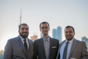 Graduates against the Toronto skyline