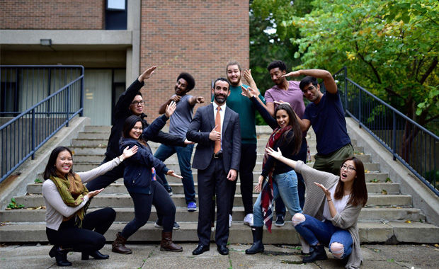 Isaac Garcia-Sitton, Director, International Education and YUELI with YUELI students