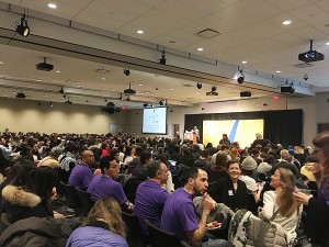 Audience at DevTo's #IWDTO event