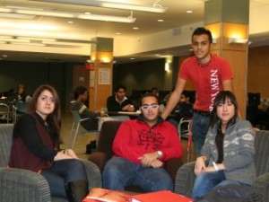 York University English Language Institute students in a conversation partners session
