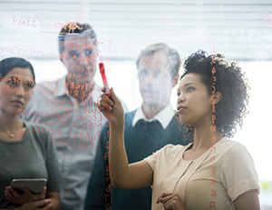 Solving a problem in a business meeting