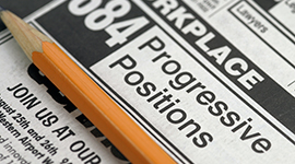 Newspaper - Job search page