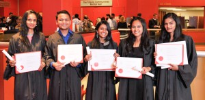 Students Celebrating Certificates cropped
