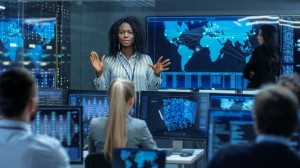 Chief Project Engineer Holds Briefing
