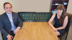 Family Mediation Program Manager Sean Woodhead and Riiverdale Mediation President Hilary Linton